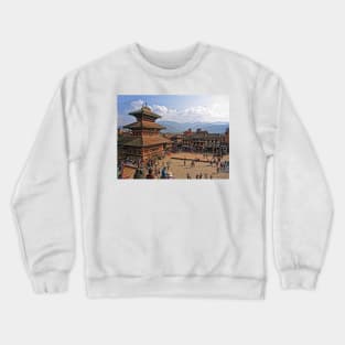 Taumadhi Square. Bhaktapur. Nepal Crewneck Sweatshirt